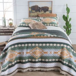Zuma Southwest Ruffle Quilt Set | Rod's Western Palace/ Country Grace