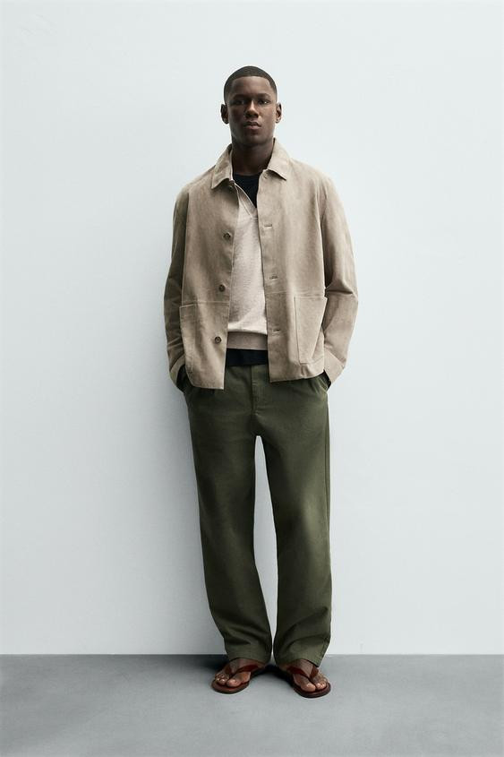 SUEDE LEATHER JACKET | Zara US