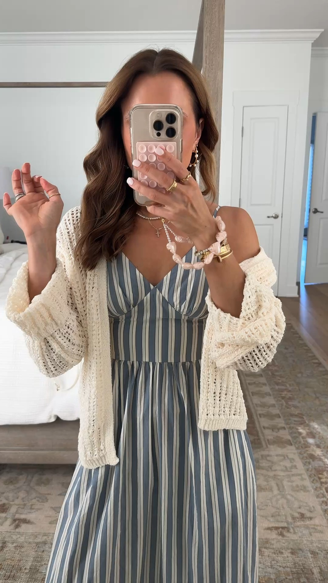 New Target arrivals. New spring arrivals. Spring outfits. Summer outfits. Resort wear. Have been searching for a cream cardigan like this!! XS in cardigan and dress. Elevated casual outfit. Mother’s Day outfit. 

#LTKootd #LTKPetite #LTKgrwm