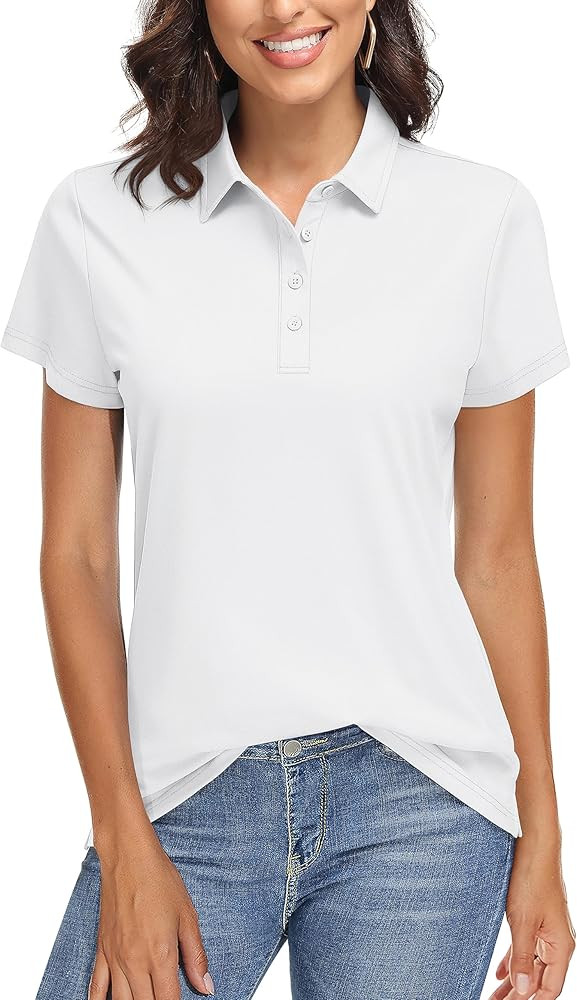 TACVASEN Women's Golf Polo Shirts Short Sleeve UPF 50+ Sun Protection Golf Shirts for Women Quick... | Amazon (US)