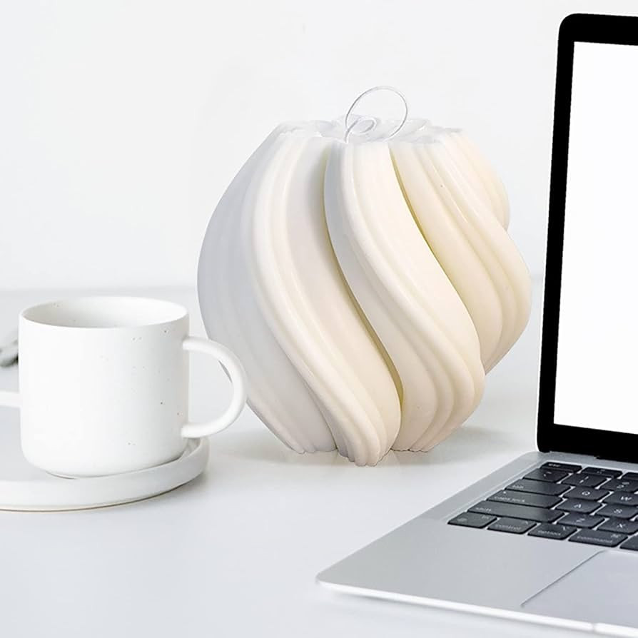 Wave Rotation Candle Mold Twist Candle Mold Silicone Mold for Candles Home Decoration Silicone Mo... | Amazon (US)