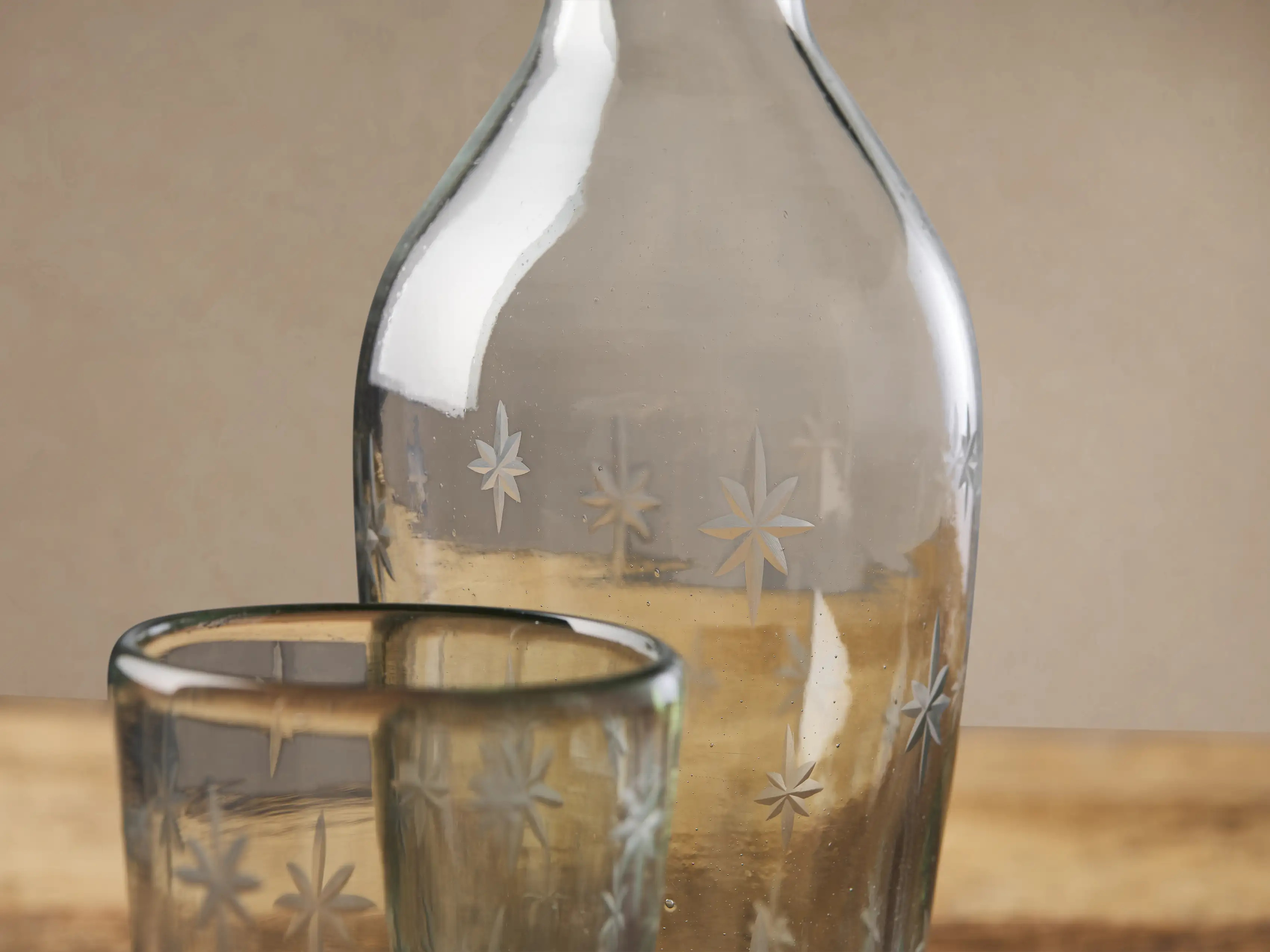 Star Bedside Carafe with Glass | Arhaus