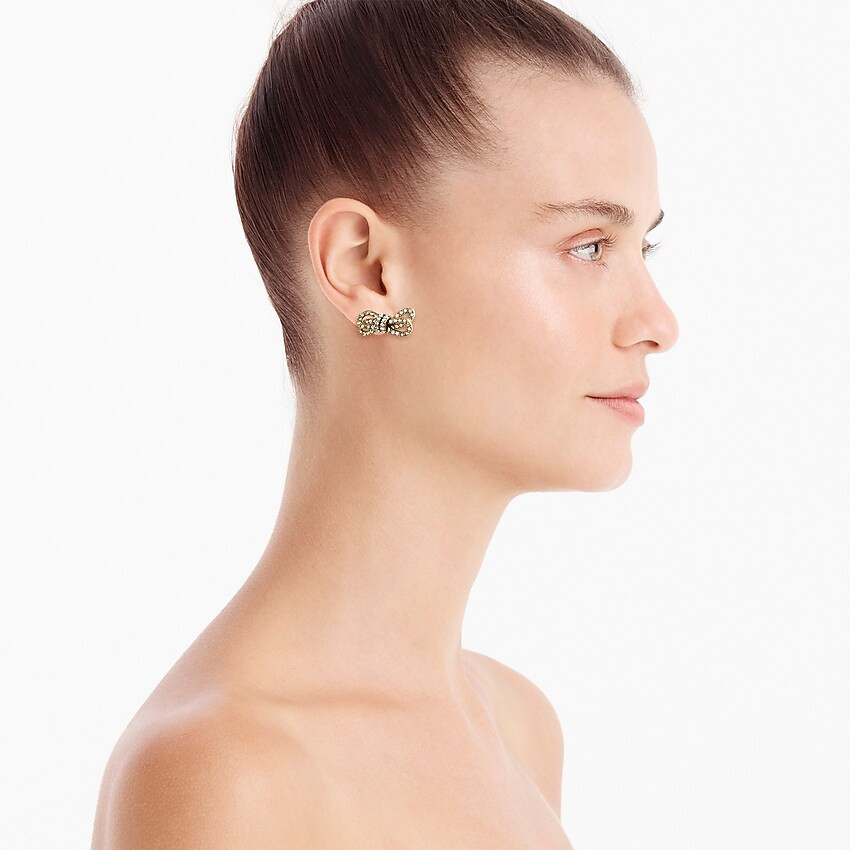 Sparkle double knot earrings | J. Crew US