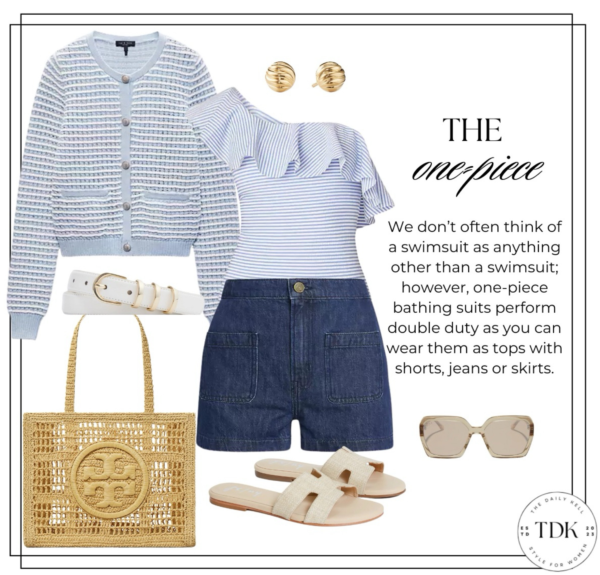 Ruffle one-shoulder swimsuits are a stylish and trendy choice that adds a touch of elegance and flair to swimwear.

It doubles up as a bodysuit-like top that can easily be matched with a pair of trousers or shorts.

#LTKSwim #LTKOver40 #LTKSaleAlert