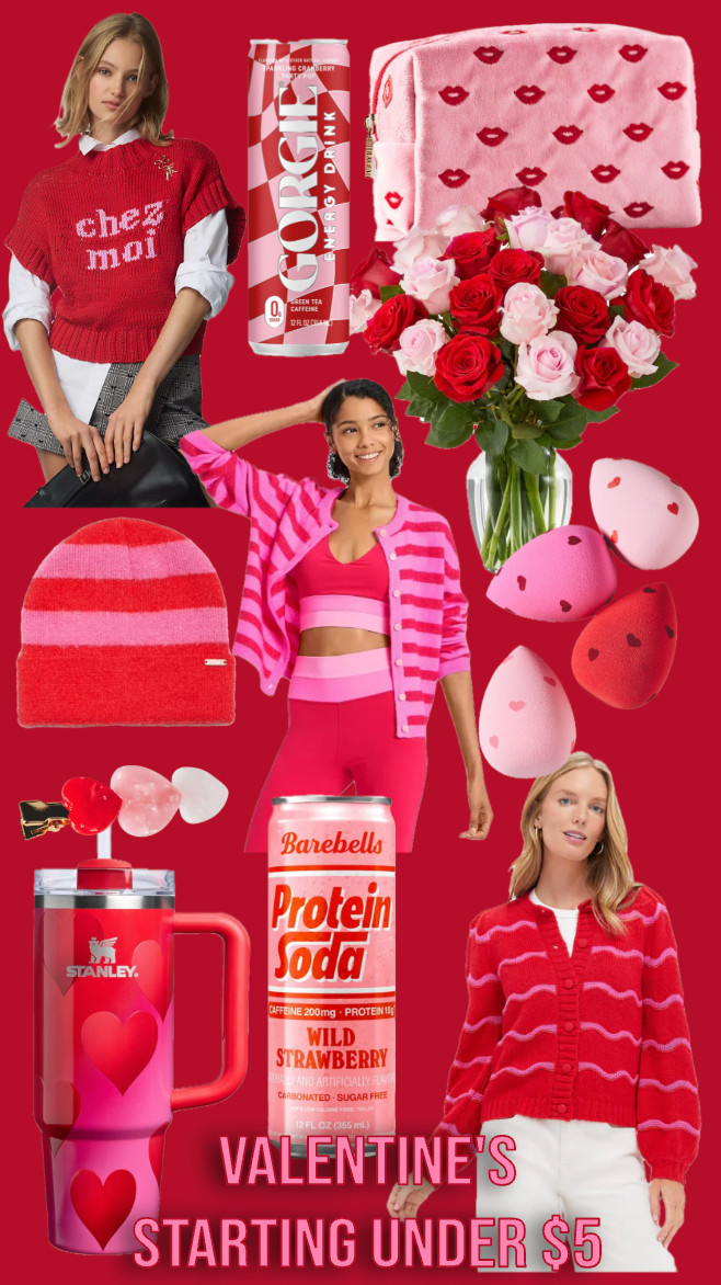 Valentine's Day gifts starting under $5!
.....,,
Heart clip heart hair clip protein soda Stanley cup Stanley bottle heart Stanley cup striped beanie striped cardigan Valentine's Day sweater Anthropologie Valentine's Day Anthropologie finds heart beauty blender heart beauty sponge galentine's day gifts for friends gifts for her gifts for teens online flowers delivery flowers gifts for wife energy drink makeup bag table and teacher appreciation gifts valentines sweater valentines outfit valentines look pink leggings red leggings aerie leggings target leggings Valentine's Day gifts under $20 Valentine's Day gifts under $50 workwear work look work sweater 

#LTKBeauty #LTKfoodie #LTKWorkwear