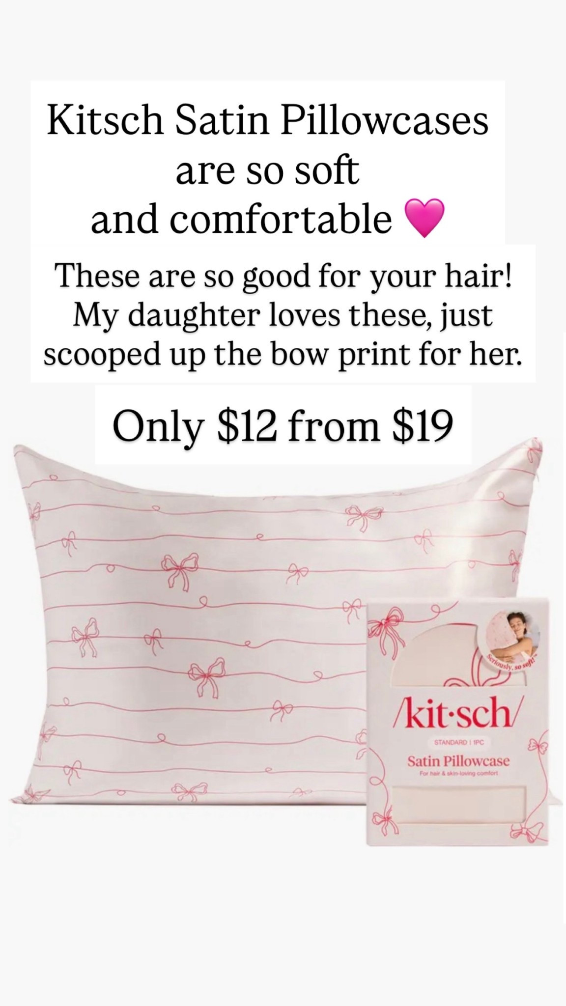 Kitsch satin pillowcase is $12 from $19!

#LTKKids #LTKSaleAlert #LTKHome