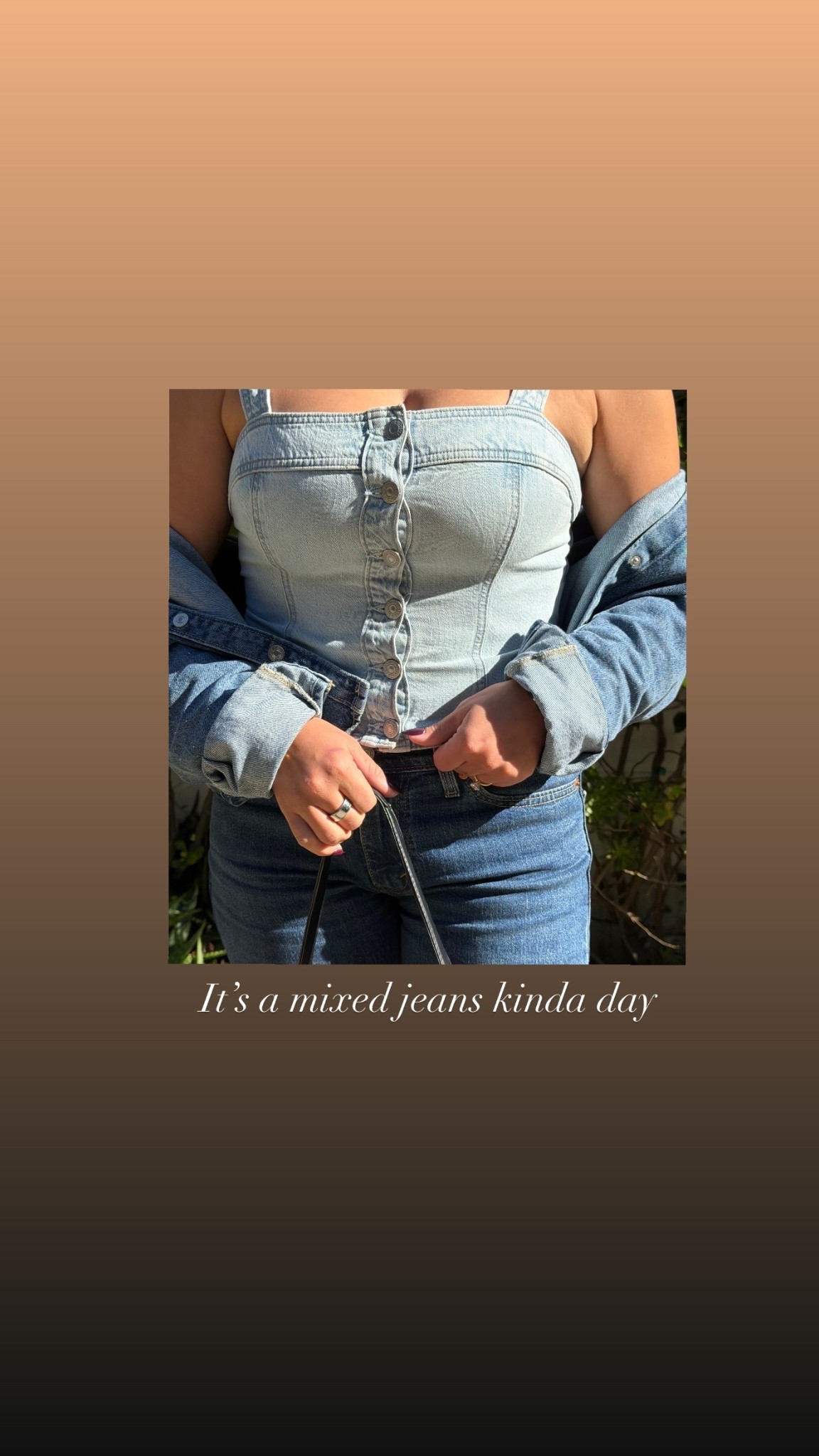 It’s a mixed jeans kinda day