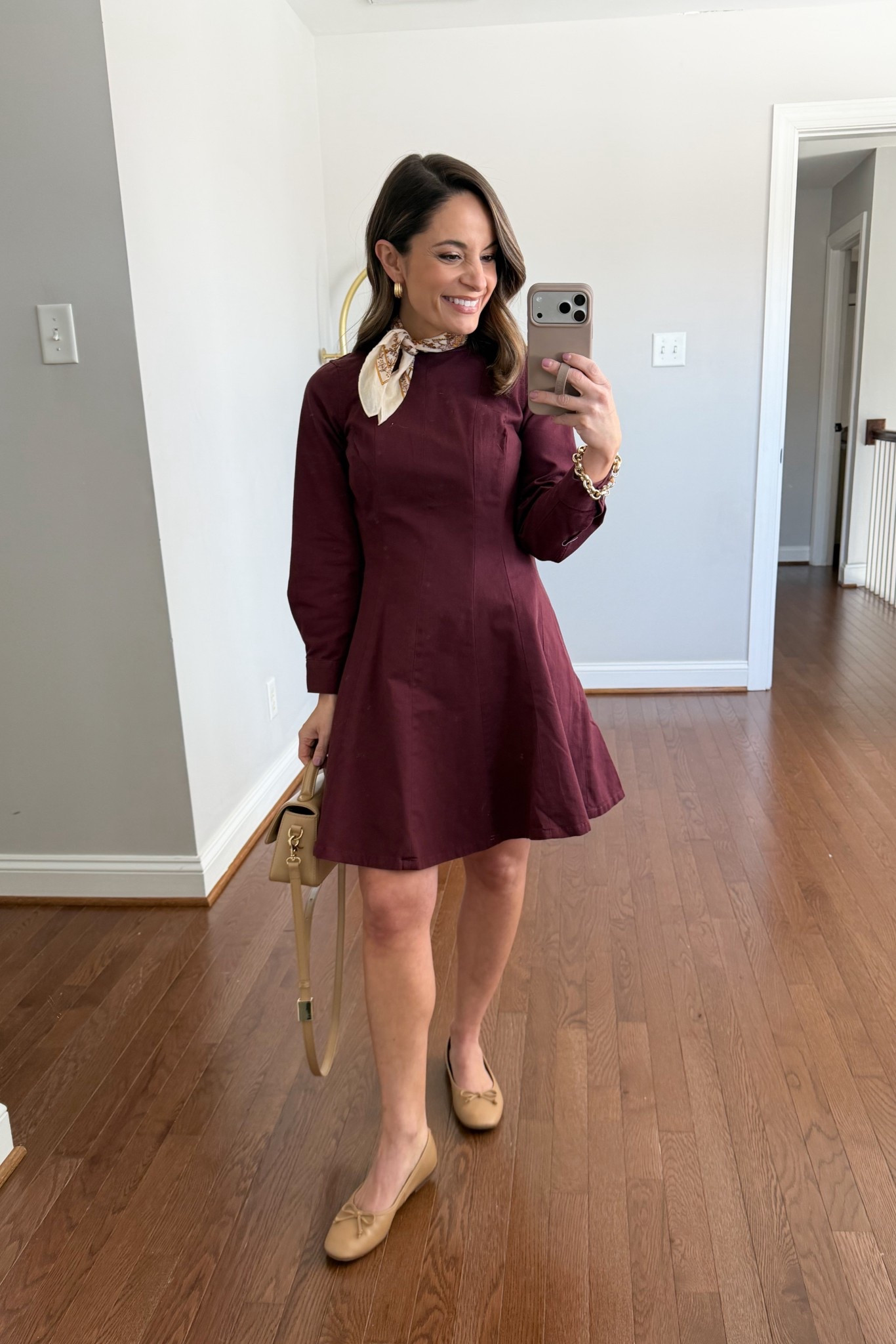 A dress you could wear now and into the spring! 

This dress is a thick material - similar to denim. It’s a little roomy at my waist but I find that to be a comfortable fit. Wear it now with knee high boots and in the spring with flats and sandals. 

Dress: petite 00/xxs 

#LTKPetite