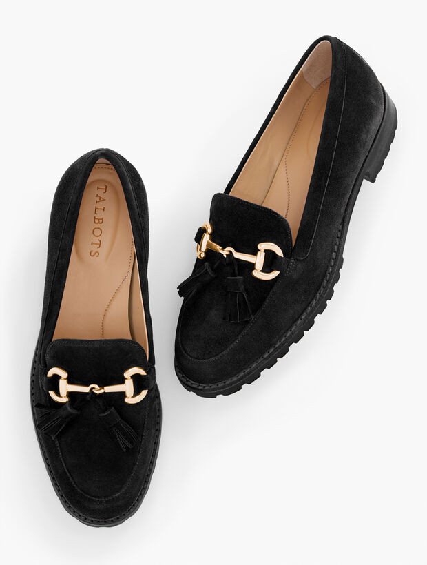 Cassidy Tassel Loafers - Suede | Talbots