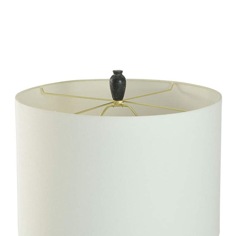 Arlo Cotta 31" High Distressed Black Rustic Cement Table Lamp | Lamps Plus