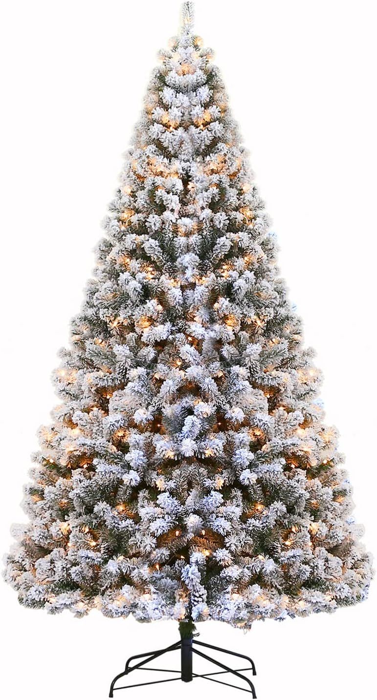 Hykolity 7.5 ft Snow Flocked Christmas Tree (Sold Exclusively by Weize, Others are Scammers) , Pr... | Amazon (US)