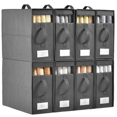 8-Pack Linen Closet Organizer & Storage | Wayfair North America