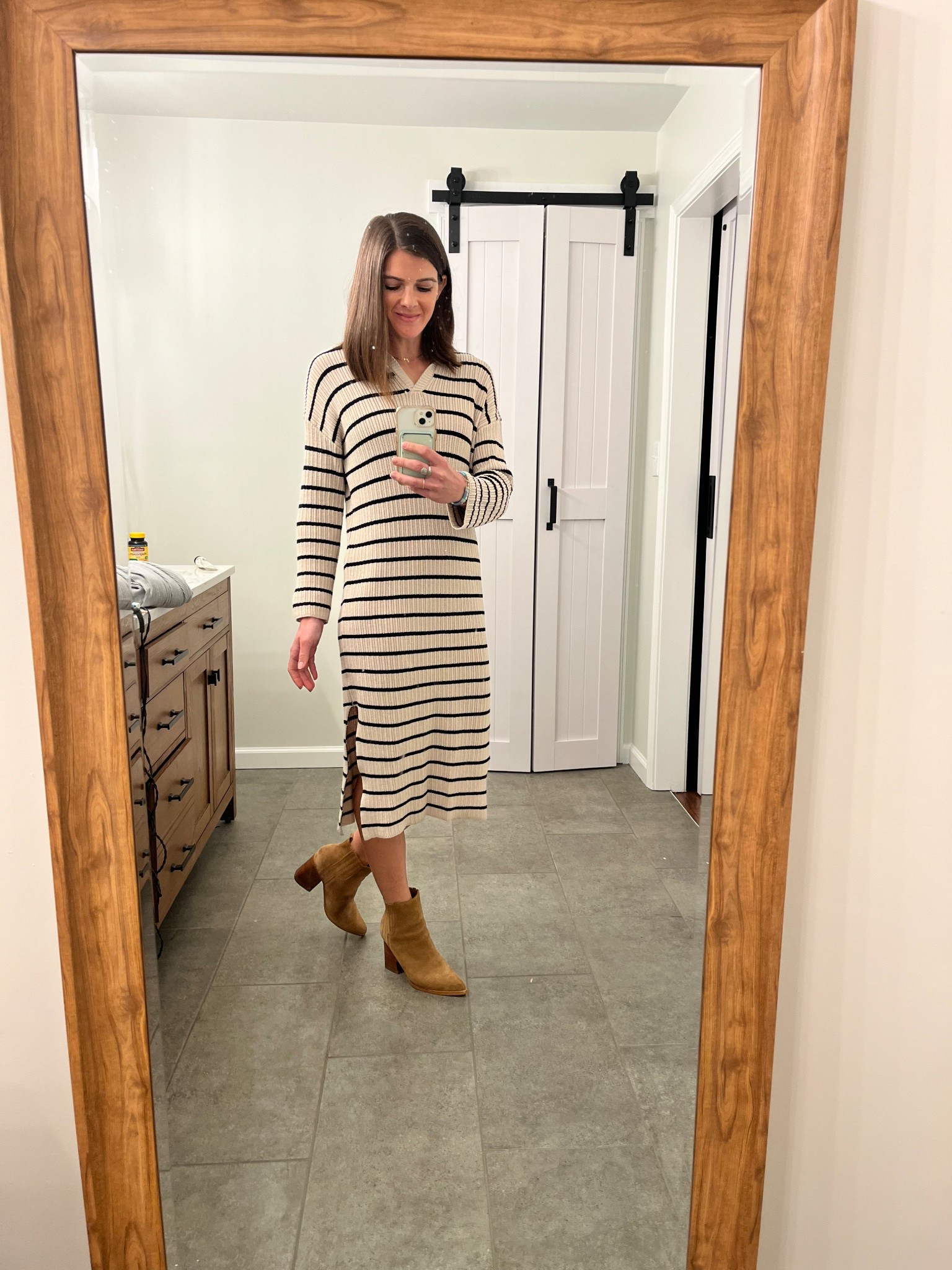 Winter 👉🏼 spring dress from Amazon! Wearing a small 

#LTKFamily #LTKFindsUnder50 #LTKSeasonal