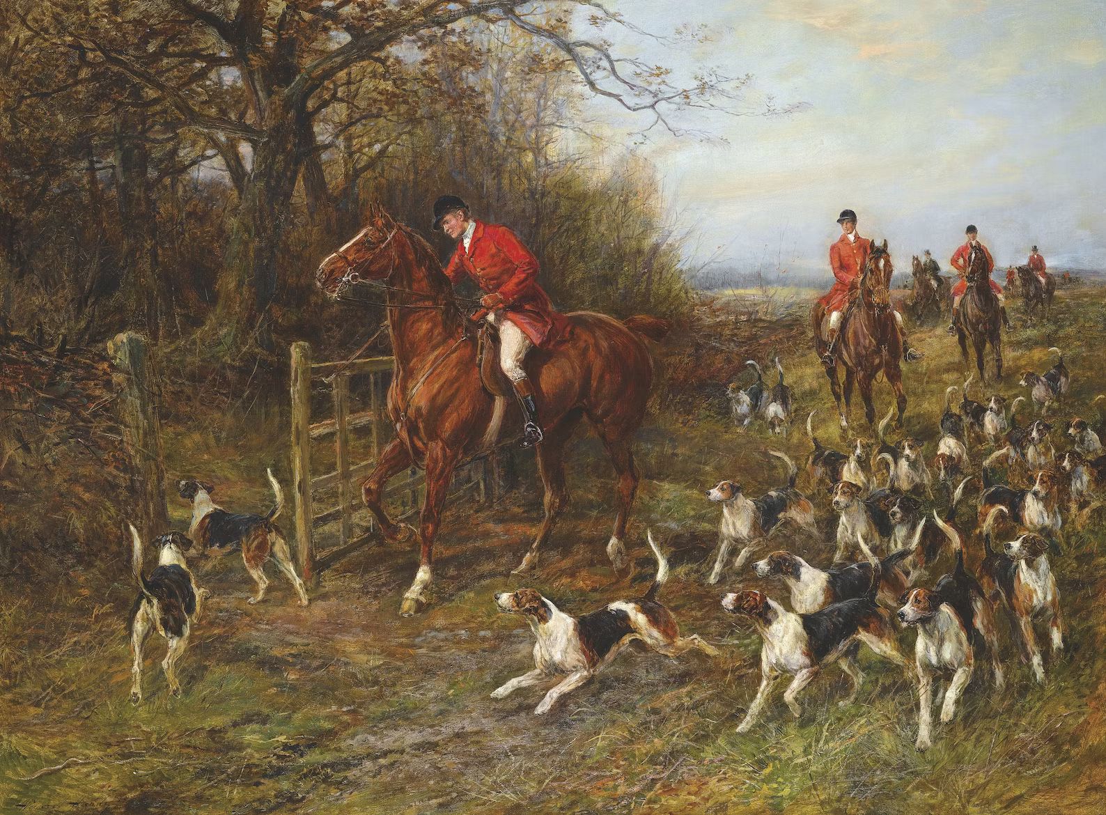 Heywood Hardy Racing With the Hounds C1880s Victorian Fox Hunt - Etsy | Etsy (US)