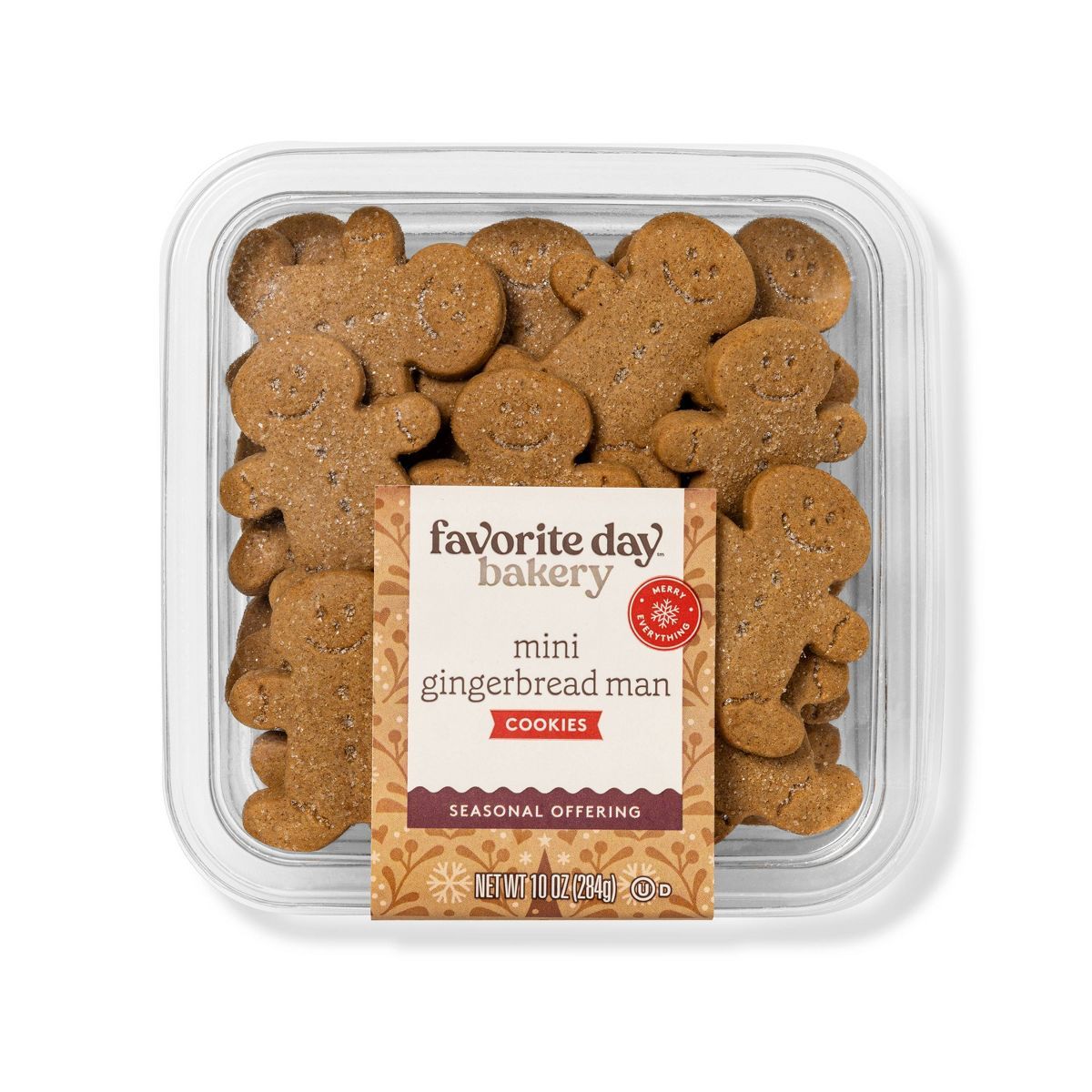 Holiday Gingerbread Men Cookies - 10oz/25ct - Favorite Day™ | Target