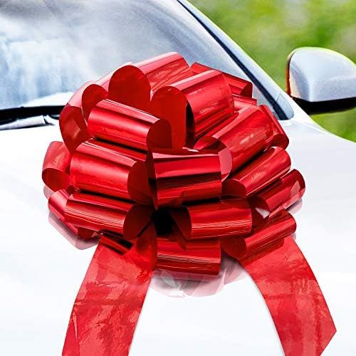 Zoe Deco Big Car Bow (Red, 18 inch), Gift Bows, Giant Bow for Car, Birthday Bow, Huge Car Bow, Ca... | Amazon (US)