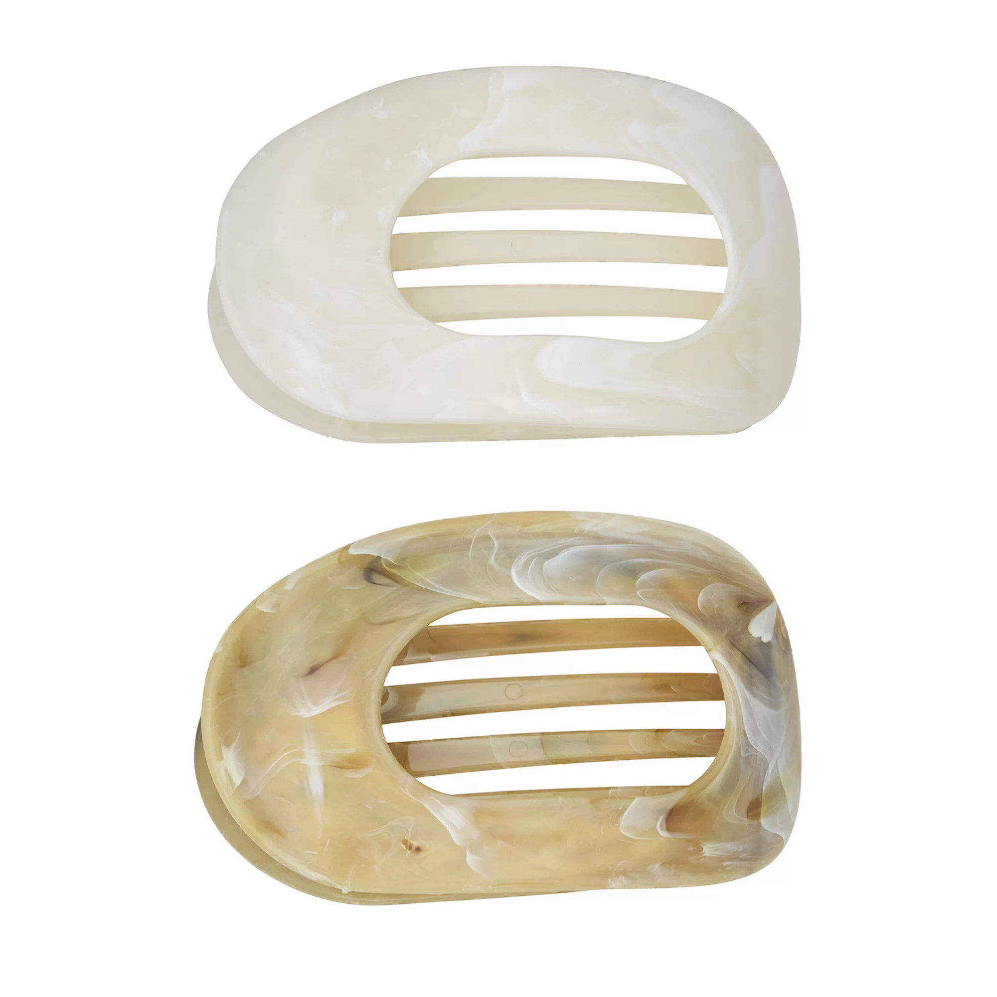 Emberly 2-Piece Marble Flat Claw Clips | Kohl's