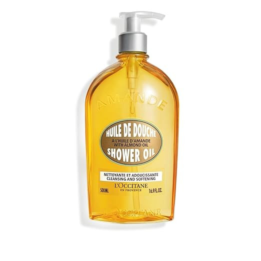 L'Occitane Cleansing & Softening Almond Shower Oil, Oil-to-Milky Lather, Softer Skin, Smooth Skin... | Amazon (US)