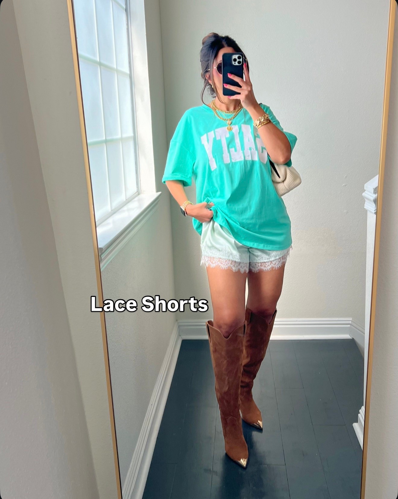 Lace shorts are so cute for spring and summer 

#LTKSeasonal #LTKootd #LTKmomlife