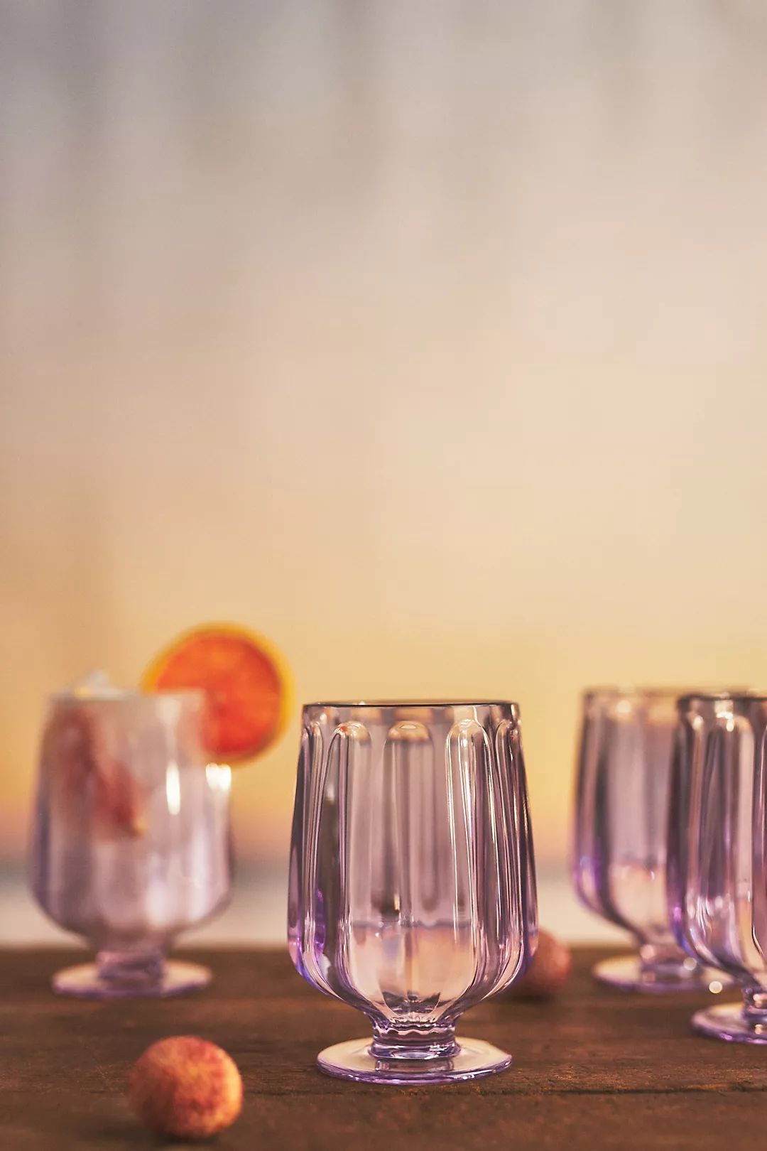 Lucia Acrylic Goblet Wine Glasses, Set of 4 | Anthropologie (US)