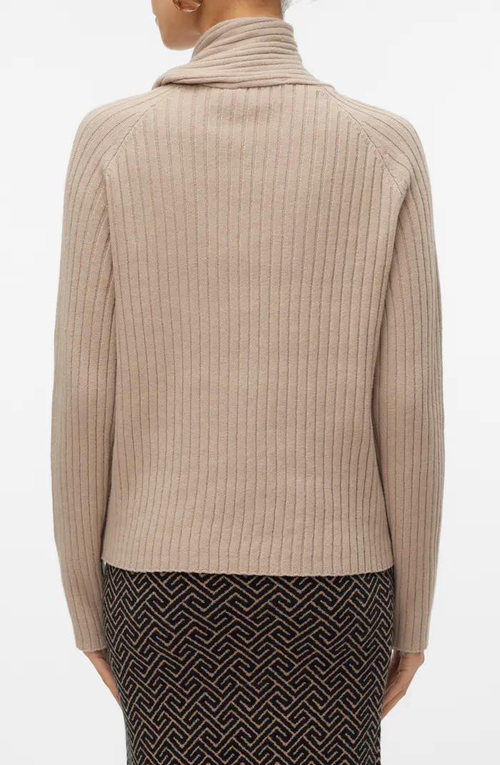 Zoey Rib Scarf Sweater | Nordstrom