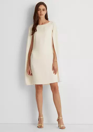 Cape Georgette Cocktail Dress | Belk