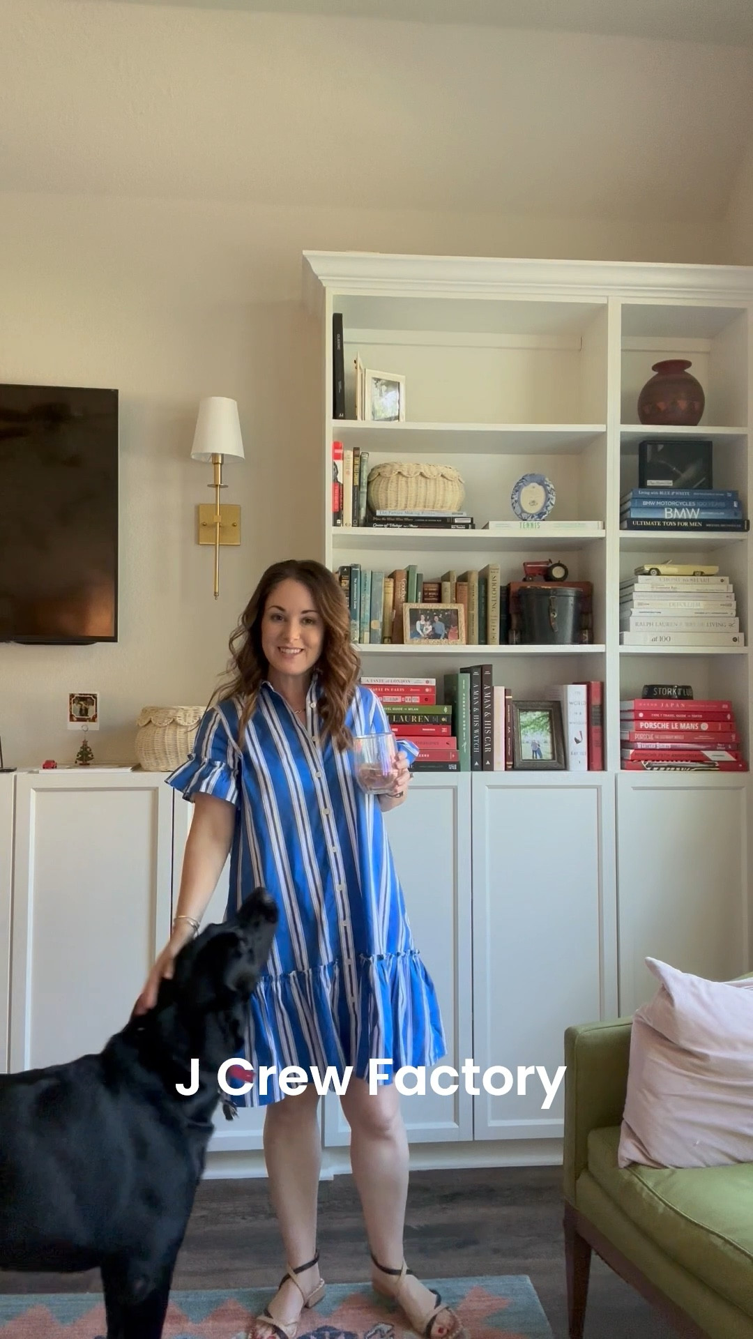 J Crew Factory blue and white cabana striped dress. 💙🤍💙🤍

#LTKSeasonal #LTKOver40 #LTKPetite