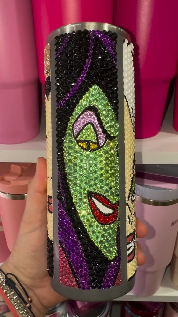 Rhinestones used for Maleficent face