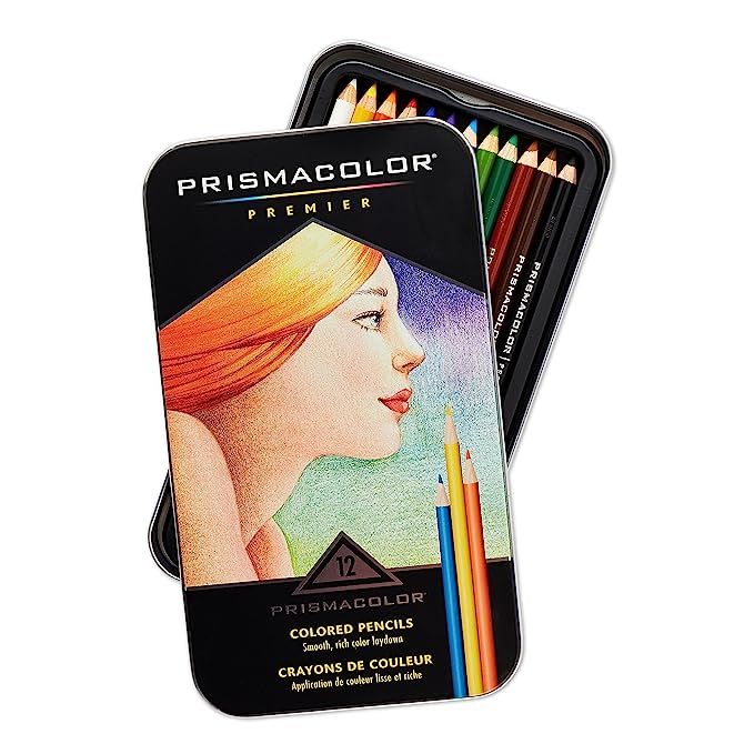 Prismacolor 3596T  Premier Colored Pencils, Soft Core, 12 Count | Amazon (US)