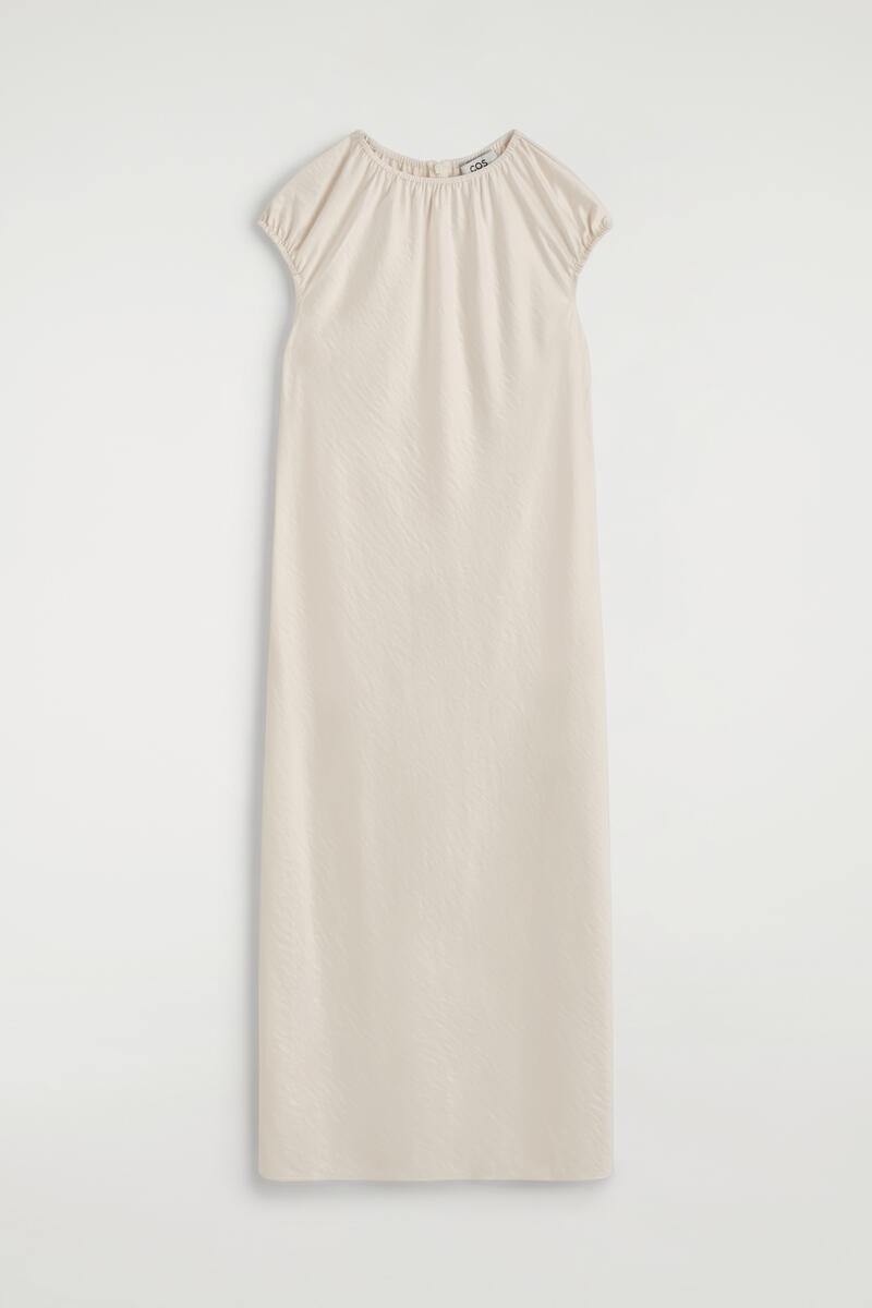Gathered Satin Midi Dress | COS (US)