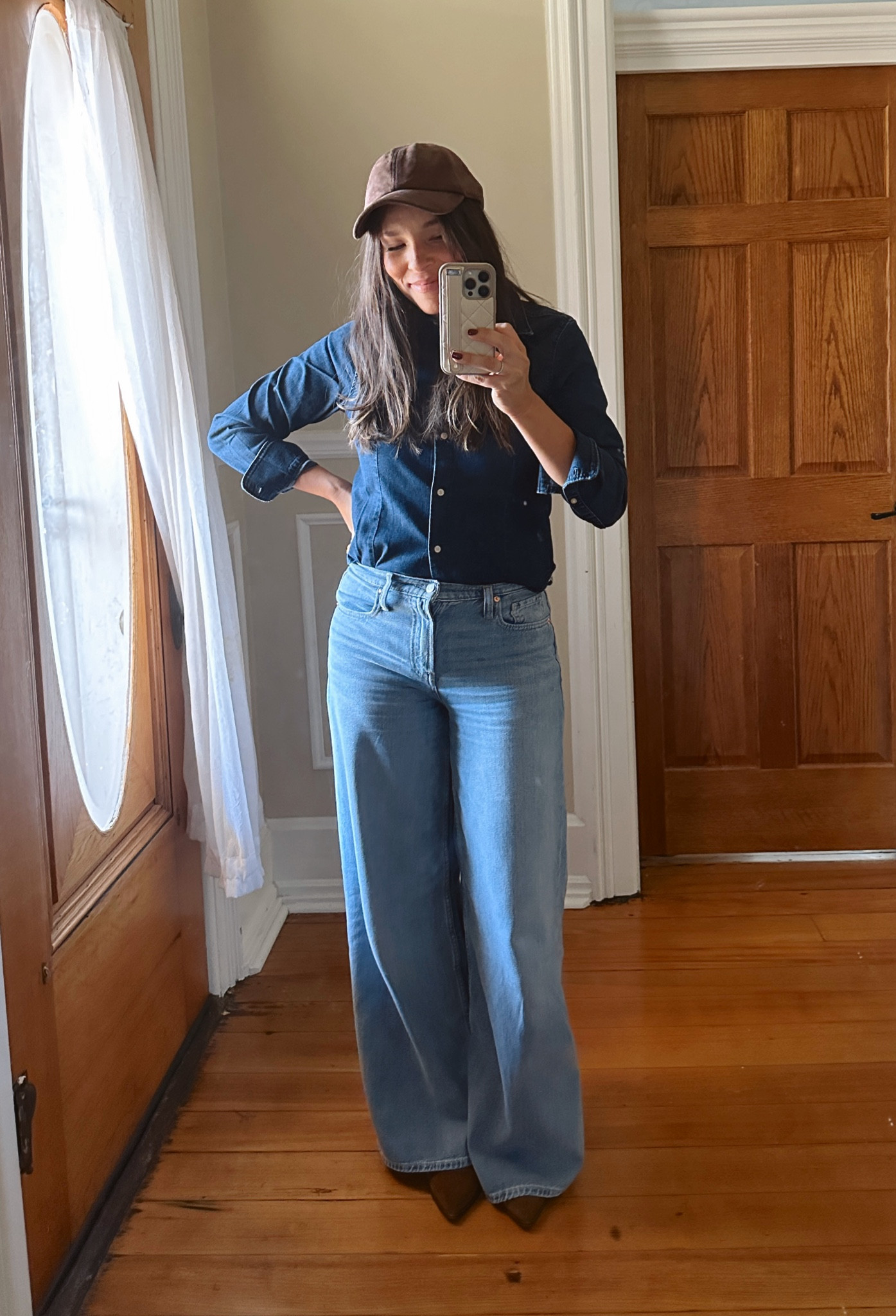 The softest comfy wide leg jeans from GAP! True to size.
Denim button down also from Gap: Size up!
#fallcapsule

#LTKFindsUnder50 #LTKSaleAlert #LTKStyleTip