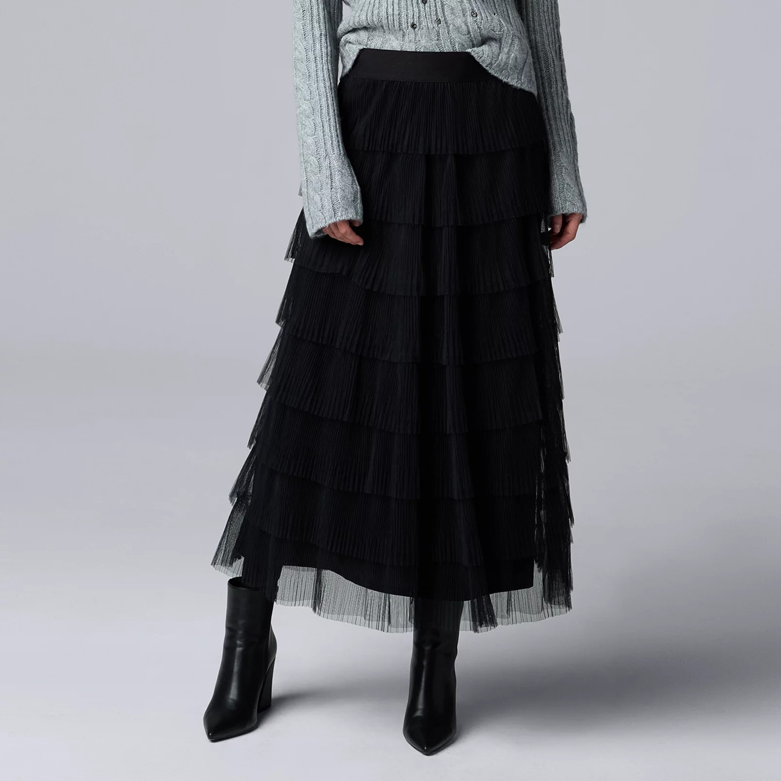 Women's Simply Vera Vera Wang Tiered Tulle Skirt | Kohl's