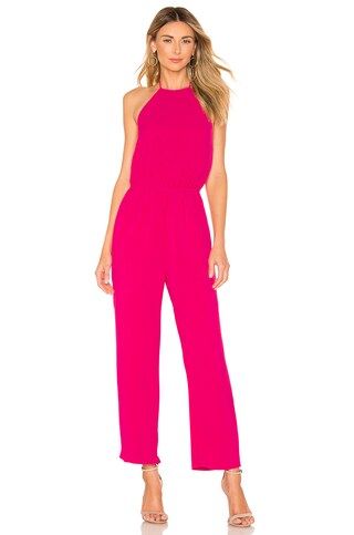 Brielle Halter Jumpsuit in Pink | Revolve Clothing (Global)