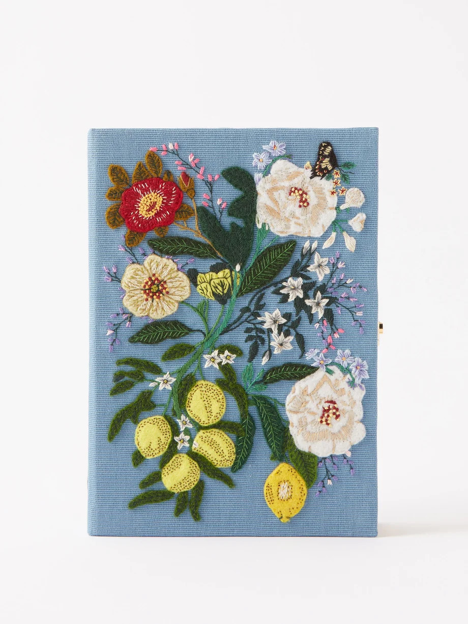 Lemons embroidered book clutch bag | Olympia Le-Tan | Matches (US)