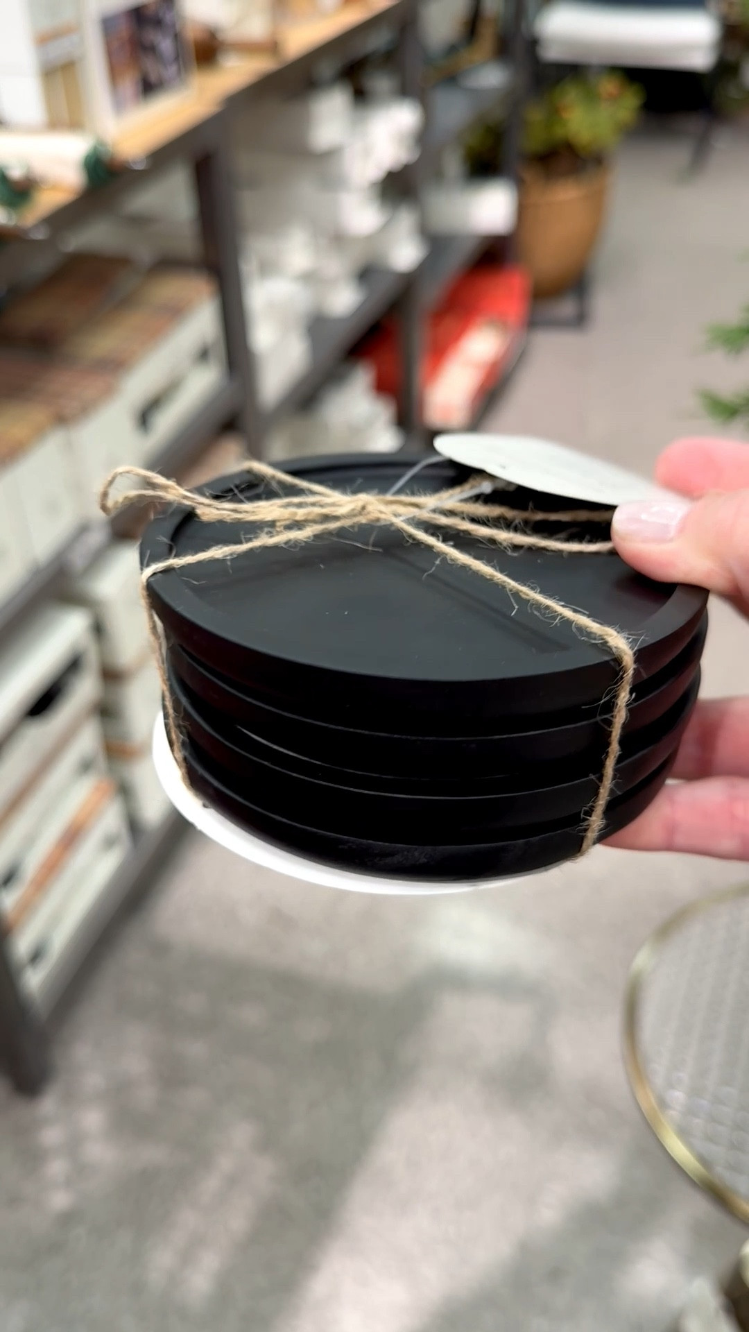 Company’s coming and you want to protect your furniture. These black wood coasters have a modern look and take the fear out of water ring stains.

And if you’re a mosaic artist, these would make great substrates for your tile work. Tip: use thinner glass like vitreous glass tile or stained glass as your materials. For mosaic tips, tutorials + inspiration please visit my YouTube channel: YouTube.com/julieweilbacher. Follow @julieweilbacher on Instagram for all things mosaic art.

#coasters #blackcoasters #moderncoasters #target #coasterset #mosaic #holidayhosting #smallspaceliving #nyeparty #dinnerparty #partyprep

#LTKFindsUnder50 #LTKHome