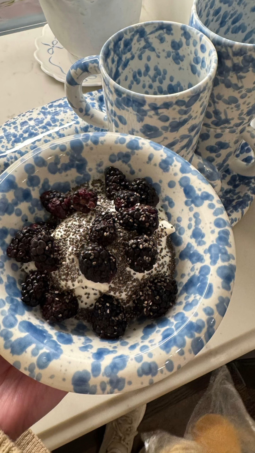 Love this blue bowl and mugs! 

#LTKHome