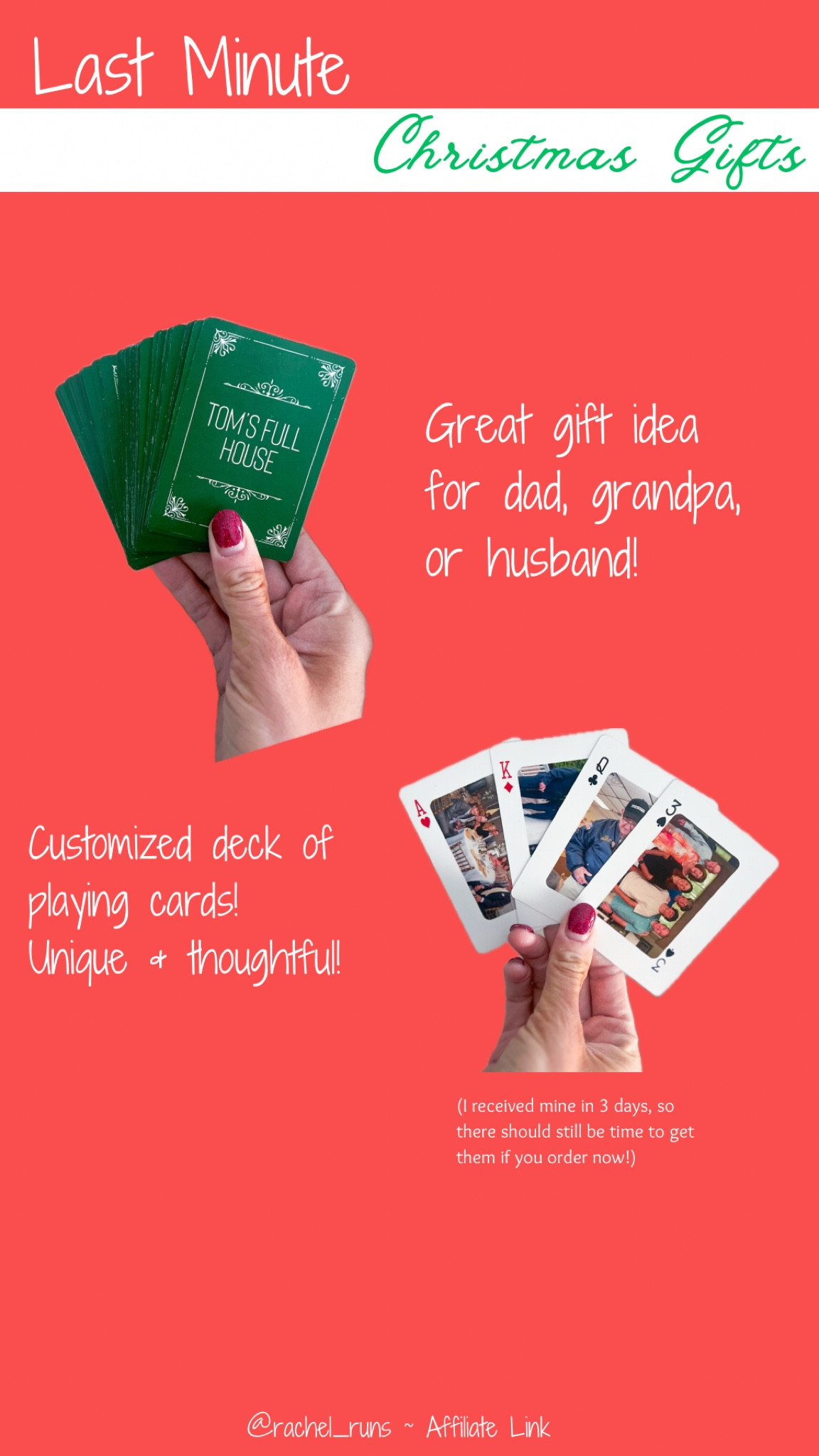 Customized / personalized deck of playing cards!

Gifts for Poppop
Gifts for grandpa
Gifts for grandfather
Gifts for grandad
Gifts for dad
Gifts for husband
Gifts for him
Gift idea
Unique gift idea
Last minute gifts

#LTKHoliday



#LTKmens #LTKGiftGuide #LTKfindsunder50