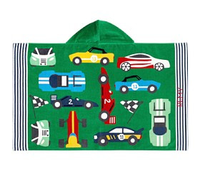Remy Race Car Kid Beach Hooded Towel | Pottery Barn Kids