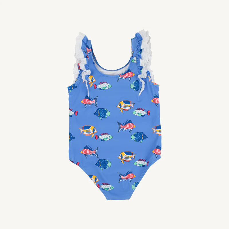 Ruehling Ruffle Bathing Suit - Here Fishy Fishy | The Beaufort Bonnet Company