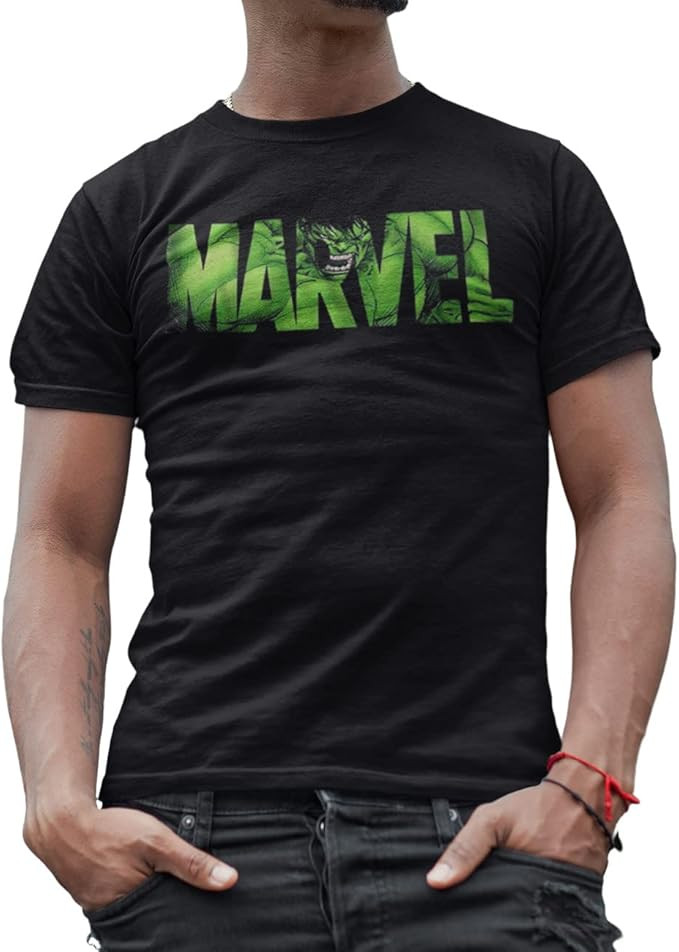 Marvel Avengers Expressions Moods Hulk Sider-Man Iron Man Adult Men's T-Shirt | Amazon (US)