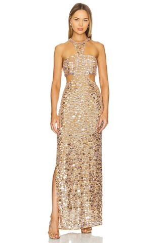 slim fit dress slacks Mascara MC111011 Super Sequin Dress  revolve store