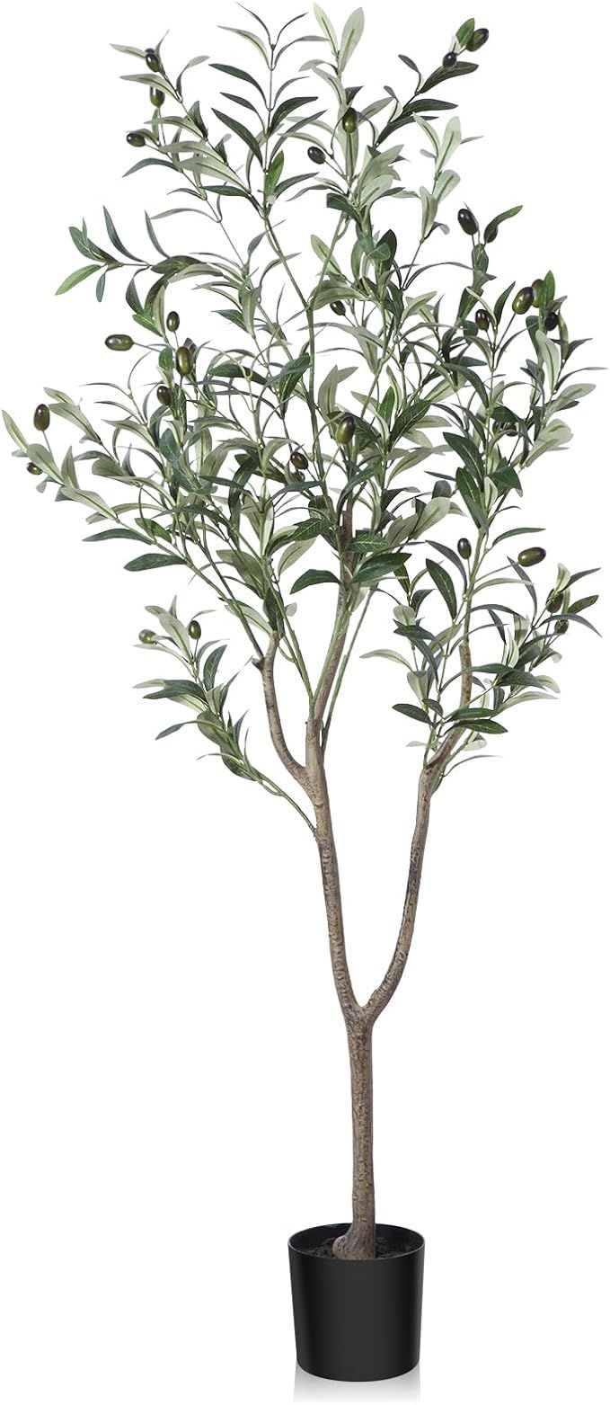 Artificial Olive Tree,4FT Tall Fake Plant Faux Olive Plants for Indoor,Natural Fake Tree,Artifici... | Amazon (US)