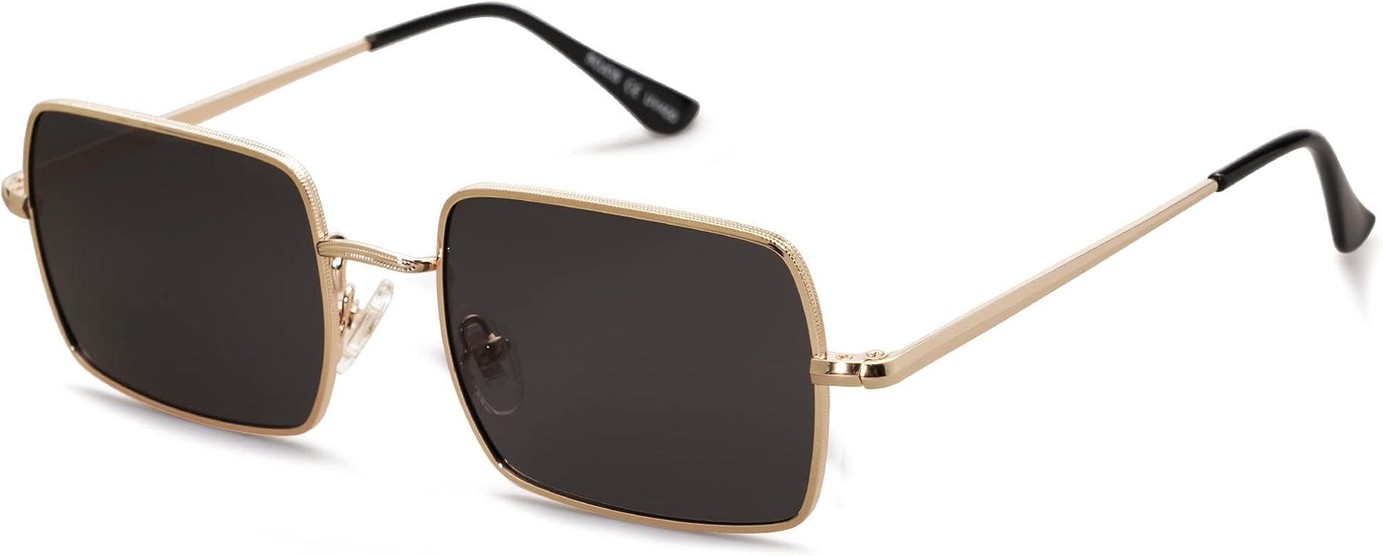 SOJOS Rectangle Polygon Polarized Sunglasses for Women Men Retro Classic Vintage Shades SJ1168 | Amazon (US)