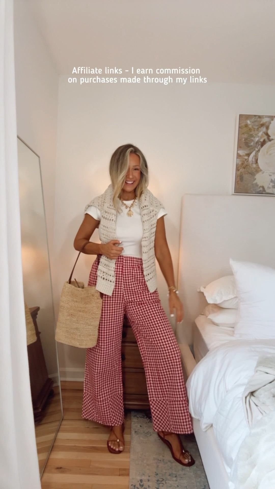 Affiliate links - I earn commission on purchases made through my links

Classic summer outfits
Amazon gingham pants
Target crochet sweater
New England outfits summer vacation