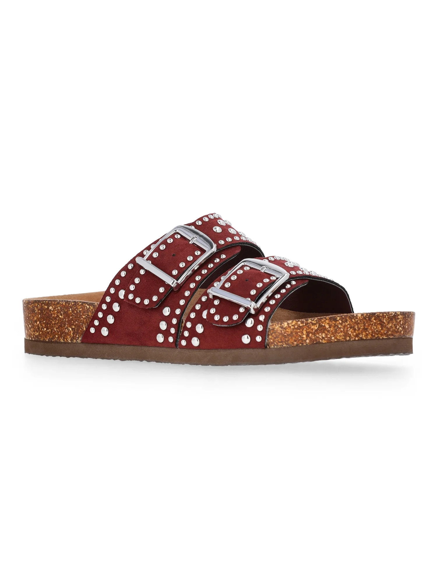 Time and Tru Women's Footbed Slide Sandals, Wide Width Available | Walmart (US)