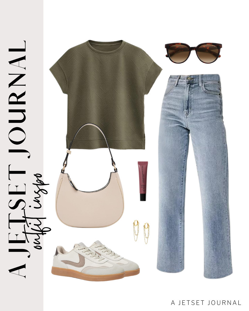Pair a crewneck cap sleeve top with light wash jeans for a cozy and stylish look. Match it with these sneakers from LUCKY STEP and accessorize with SOJOS cat-eye sunnies and FashionPuzzle’s crescent shoulder bag.



#LTKSeasonal #LTKSaleAlert #LTKTravel 

 