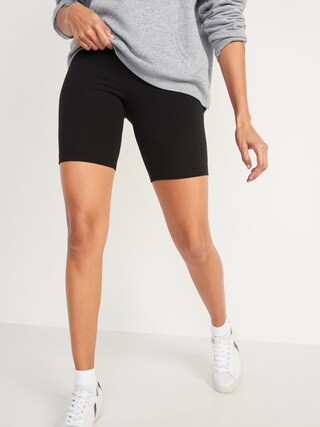 High-Waisted Biker Shorts -- 8-inch inseam | Old Navy (US)