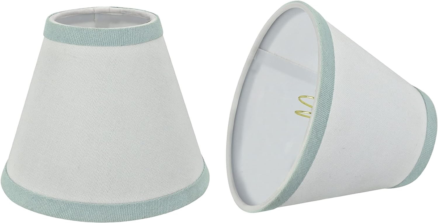 Aspen Creative 32044-2A Small Hardback Empire Shape Chandelier Clip-On Lamp Shade Set (2 Pack), T... | Amazon (US)