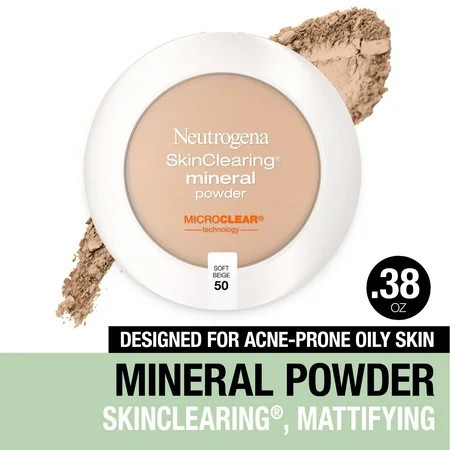 Neutrogena SkinClearing Pressed Acne Powder Soft Beige 50 .38 oz | Walmart (US)