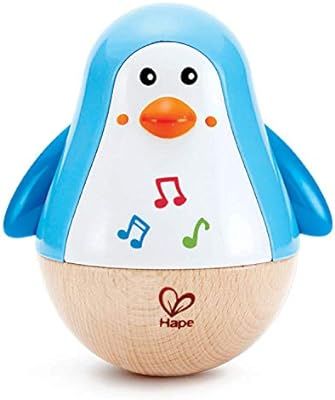 Hape Penguin Musical Wobbler | Colorful Wobbling Melody Penguin, Roly Poly Toy for Kids 6 Months+... | Amazon (US)